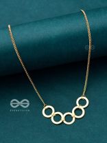 The Elegant Luxury - Golden Statement Neckpiece With Anti-Tarnish Coating 