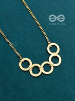 The Elegant Luxury - Golden Statement Neckpiece With Anti-Tarnish Coating 