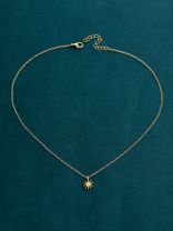 The Dainty Sun Neckpiece - Golden