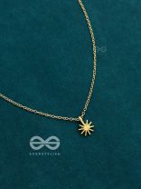 The Dainty Sun Neckpiece - Golden