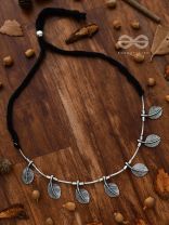 The Bohemian Leaflet Neckpiece - Oxidised Boho Collection