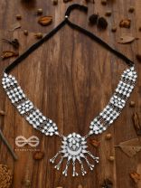 Simply a Class Apart - Gorgeous Statement Mirror Neckpiece And Earrings Set