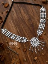 Simply a Class Apart - Gorgeous Statement Mirror Neckpiece And Earrings Set