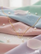 The Little Dainty Heart - Golden Neckpiece With Anti-Tarnish Coating