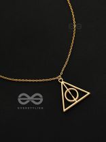 The Deathly Hallows - Statement Harry Potter Neckpiece With Anti-Tarnish Coating 