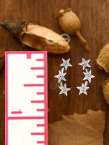  The Charming Triple Star Studs - Tiny Trinket Collection