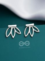 Don't Leaf Me - Silver Ear-Jackets