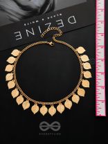 The Autumn Elegance - Golden Statement Neckpiece