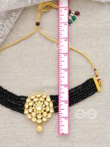 ROYALTY OF THE SULTANATE - SET OF CHOKER AND EARRINGS (Black)