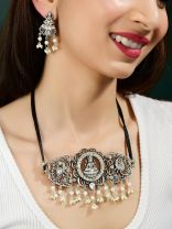 The Opulence of Devotion- Statement Set of Earrings and Choker