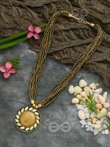 The Timeless Elegance- Beautiful Beaded Neckpiece (Dijon)