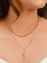 The Golden Quirk- Layered Statement Neckpiece With Anti-Tarnish Coating 