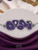 Kimaya - The Divine - Sequins, Cutdana And Stone Hand Embroidered Choker Neckpiece