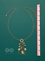 Joys Of Spring- Elegant Golden Necklace With Anti-Tarnish Coating 