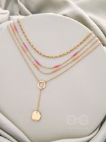 The Paradise Lanes- Golden Beads Layered Necklace