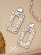 Avaroha- The Heavenly- Stones, Sequins and Pearls Embroidered Earrings