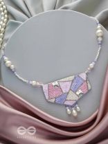 Niryatr- The Beautiful Meadow- Pearls, Sequins and Beads Embroidered Neckpiece