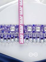 Abhramaya- The Cloudy Sky- Stones and Glass Beads Embroidered Choker Necklace 