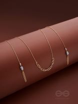 The Lovers Bridge- Golden Necklace Scarf