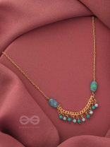 The Pearly Smile- Golden Beads Necklace With Anti-Tarnish Coating