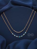 The Wonder Waters- Golden Layered Necklace With Anti-Tarnish Coating 