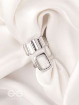 The Shimmering Quicksilver- Set of 2 Silver Rings