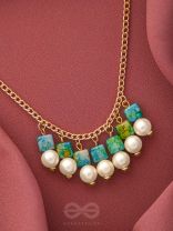 April Shower- Golden Pearls Necklace With Anti-Tarnish Coating 
