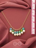 April Shower- Golden Pearls Necklace With Anti-Tarnish Coating 