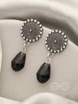 The Moonlit Rain- Tiny Trinket Earrings (Raven Black)