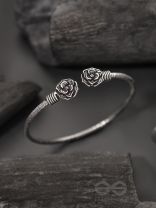 Rosa Mystica- Oxidised Bangle Bracelet