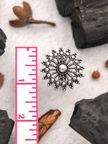 The Moon Glare- Oxidised Statement Ring