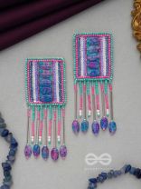 Adhvan- The Stony Path- Stones, Sequins and Beads Embroidered Earrings