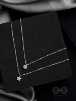 Petal n Bloom- Silver Layered Necklace