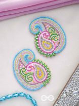 Dhavala- The Beautiful- Resham and Sequins Embroidered Earrings