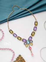 The Royal Geometry - Statement Embellished Necklace