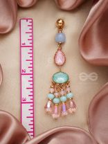 The Dazzling Drizzle- Golden Embellished Earrings