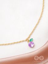 The Fig Delight- Golden Embellished Necklace With Anti-Tarnish Coating