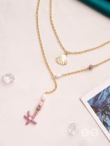 The Sea Of Charm- Golden Layered Necklace With Anti-Tarnish Coating 