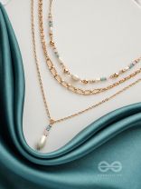 THE BLING BRIGADE - GOLDEN LAYERED NECKLACE With Anti-Tarnish Coating