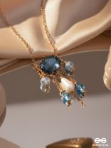 Sky Line Coast - Blue Casual Neckpiece With Anti-Tarnish Coating 