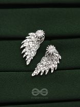 The Winged Solitaire Ear Jackets