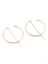 Simply Elegant Golden Geometric Earrings