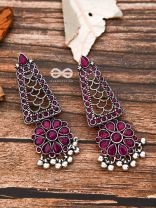 The Elegant Jaw Droppers - Ruby Red - The Embellished Oxidised Collection