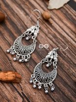 The Oxidised Dangler Collection - The Peacock Curves