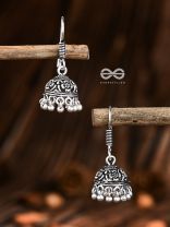 The Cute Little Intricate Floral Jhumkis- Tiny Trinket Earrings