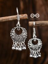 The Little Motifs - Oxidised Dangler Earrings