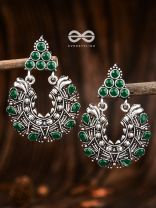 An Intricate Shimmer (Emerald Green) - The Embellished Oxidised Collection