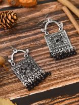 The Embellished Trunk - Oxidised Boho Earrings