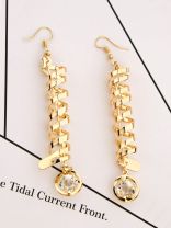 A Wrap of Gold - Elegant Dangling Earrings