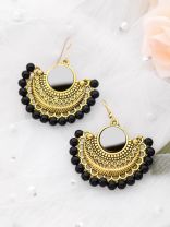 The Elegant Tribals - Golden Oxidised Earrings